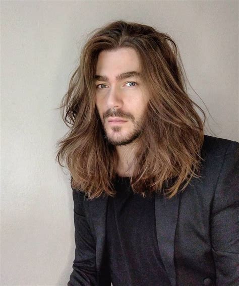 men's wavy hairstyle long|long wavy hair men's haircuts.